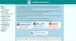Desktop Screenshot of academia-international.net